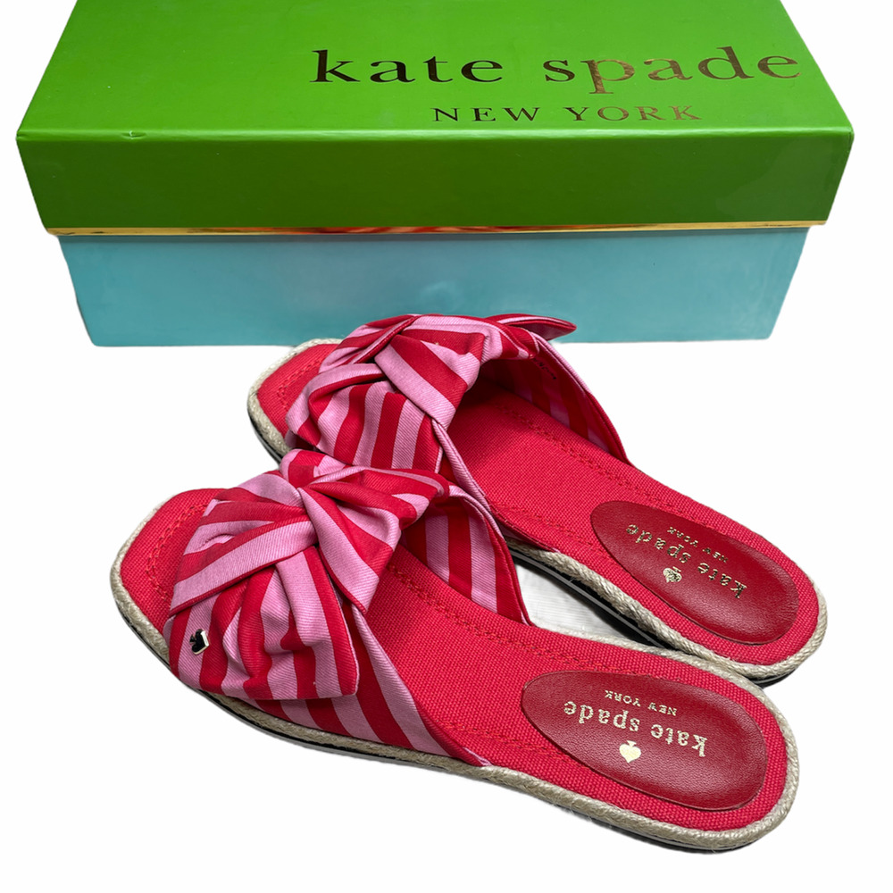 Kate Spade Caliana Stripe Slide Sandal Size 6